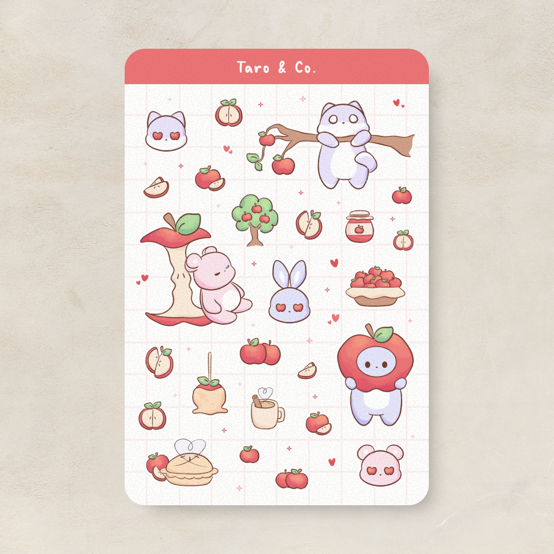 Apple Picking Sticker Sheet