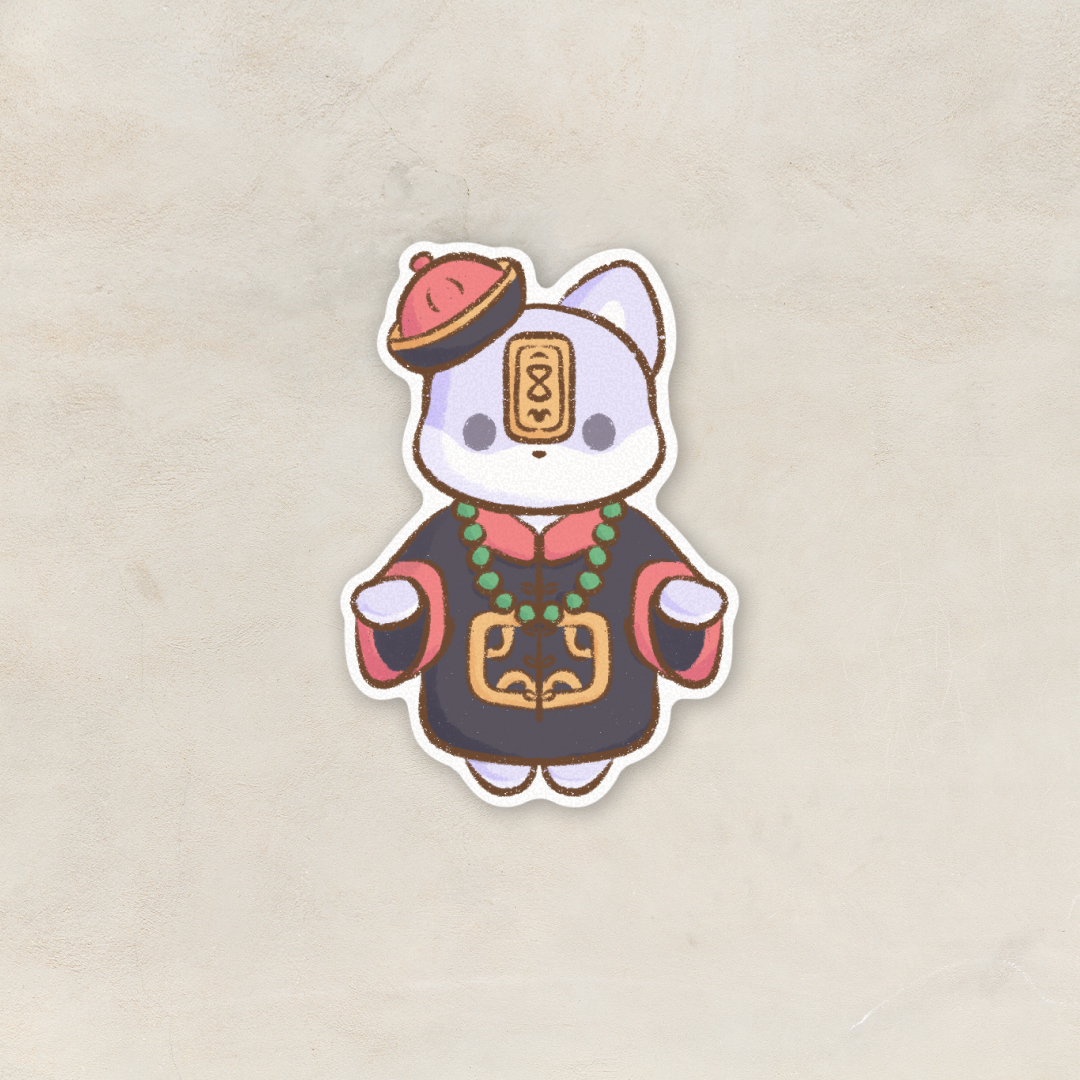 Geung-Si Taro Sticker