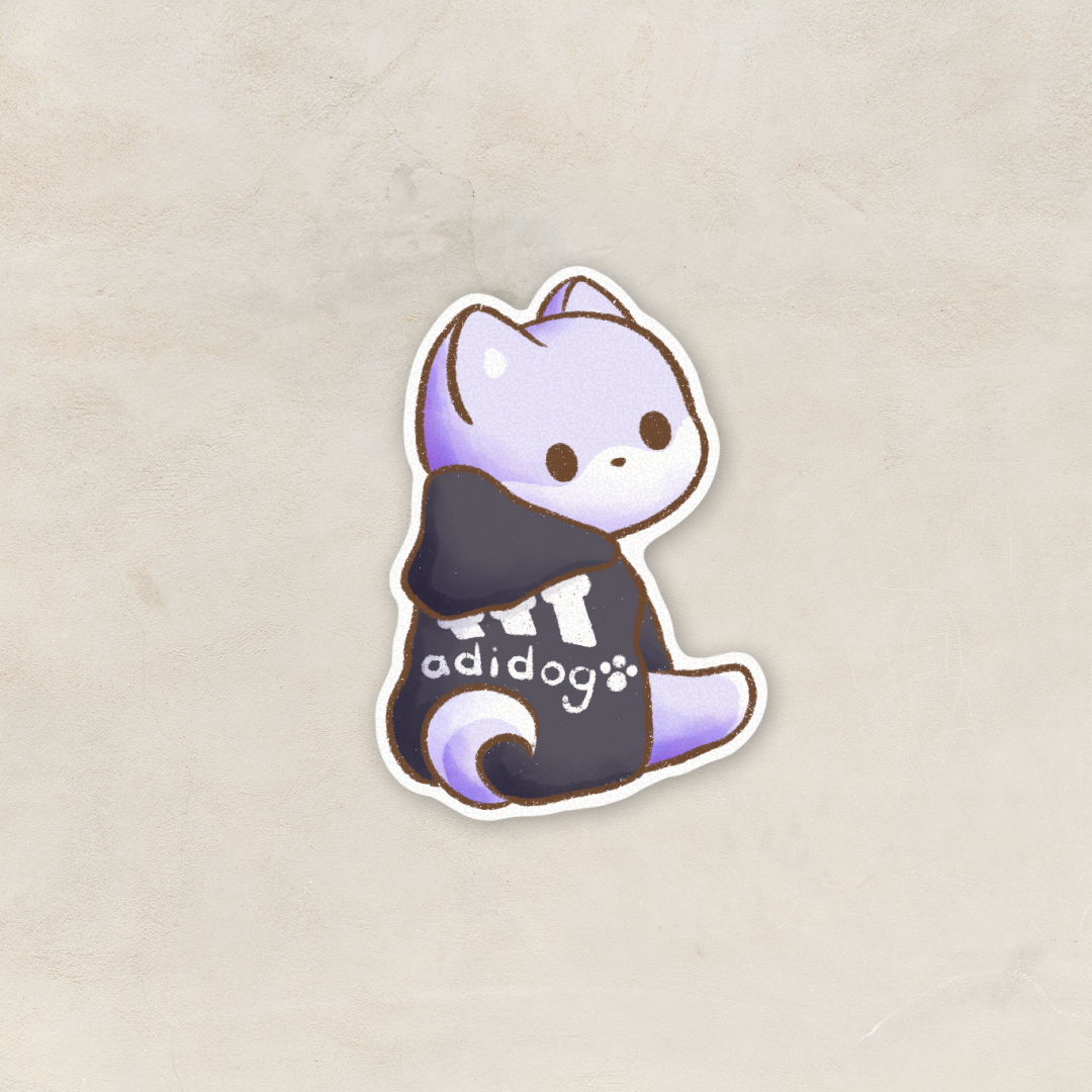 Adidog Taro Sticker